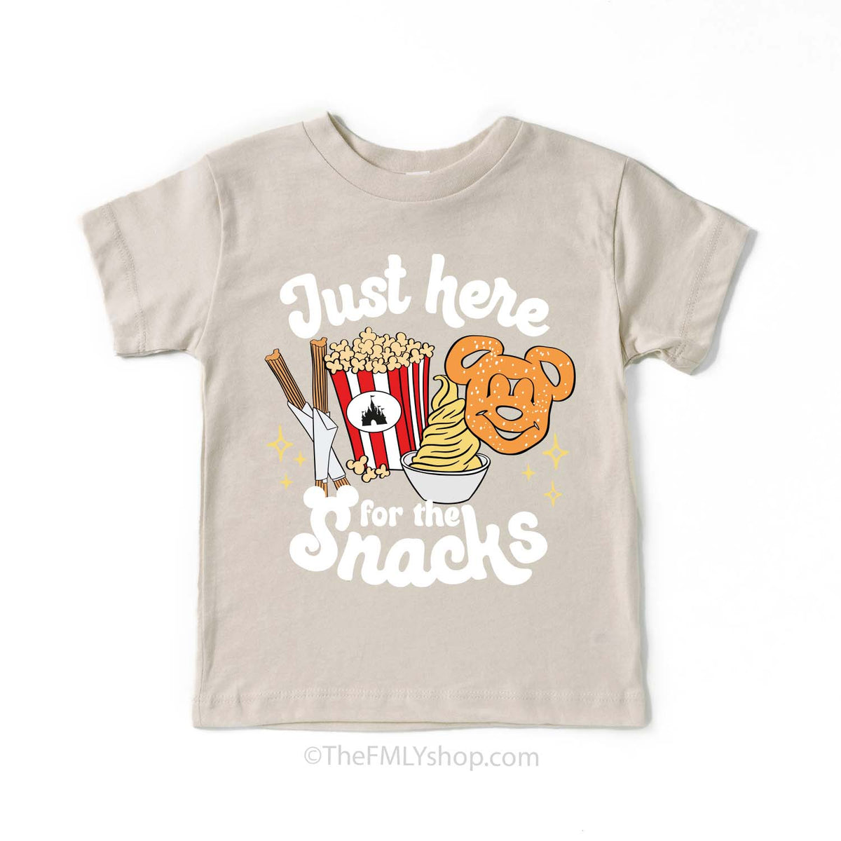 Just Here for the Snacks Tee, Kids Size