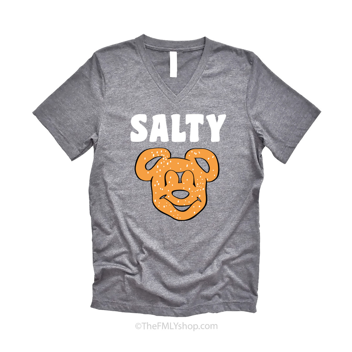 *RTS, Salty Mickey Pretzel V-neck, Size S