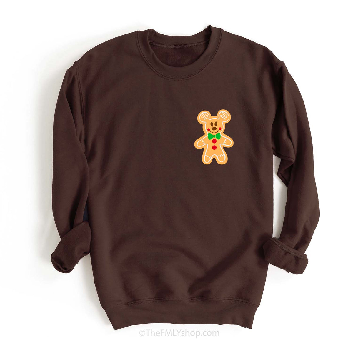 *RTS, Size S, Mickey Gingerbread Pocket Print Sweatshirt