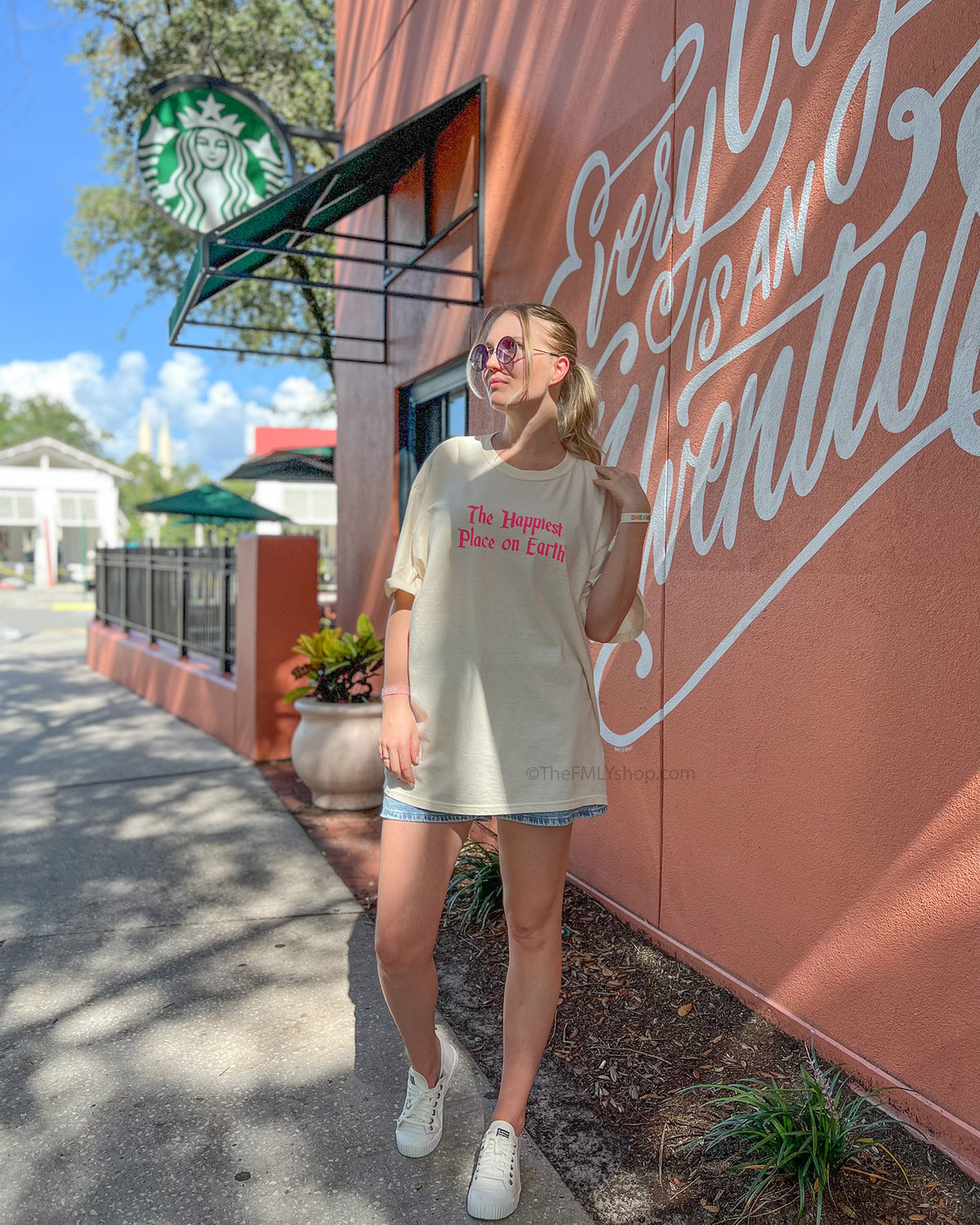 *RTS, Take me to my Happy Place, Pink Puffed Ink Tee