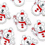 Mickey Happy Snowman Sticker