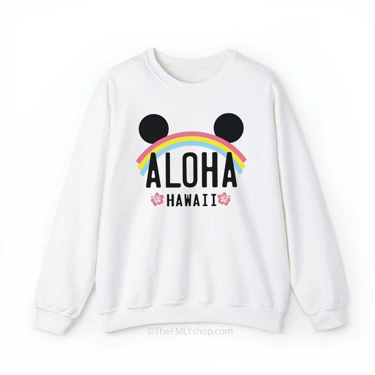 Aloha Hawaii Rainbow Plate Sweatshirt