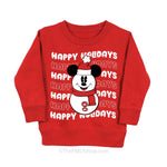 *RTS, Youth S, Happy Holidays Mickey Snowman Sweatshirt, Kids Size