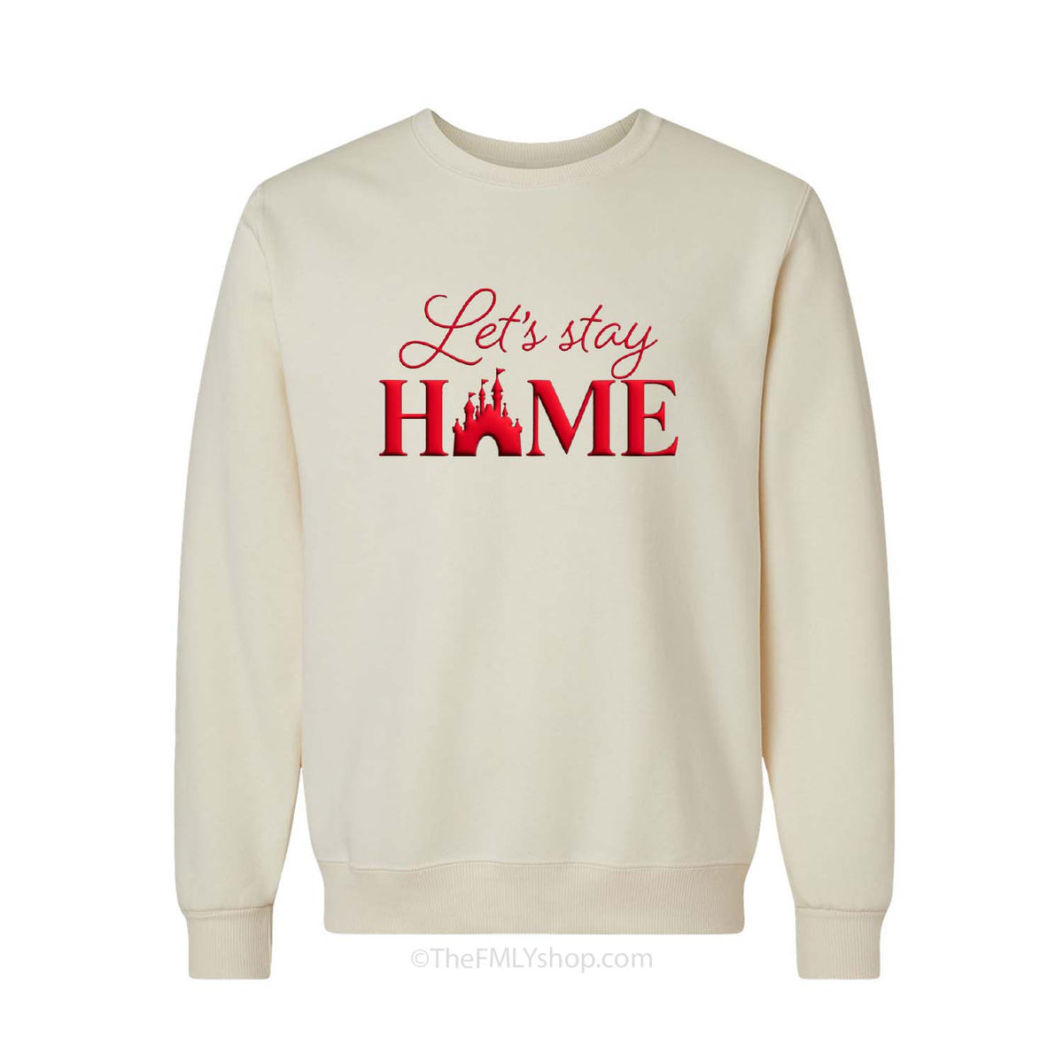 Let's Stay Home Puffed Sweatshirt