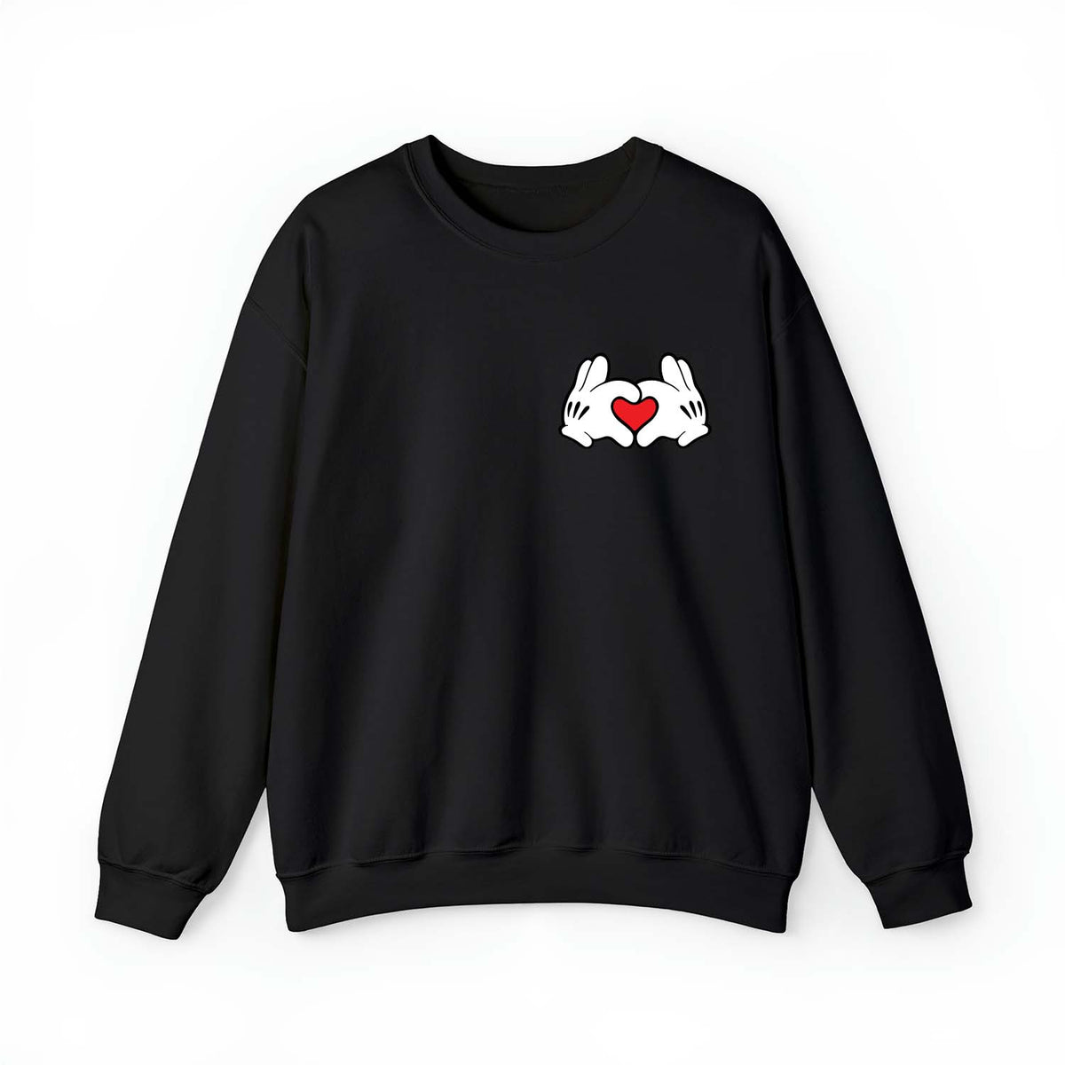 black-sweatshirt-with-pocket-size-mickey-sign-heart