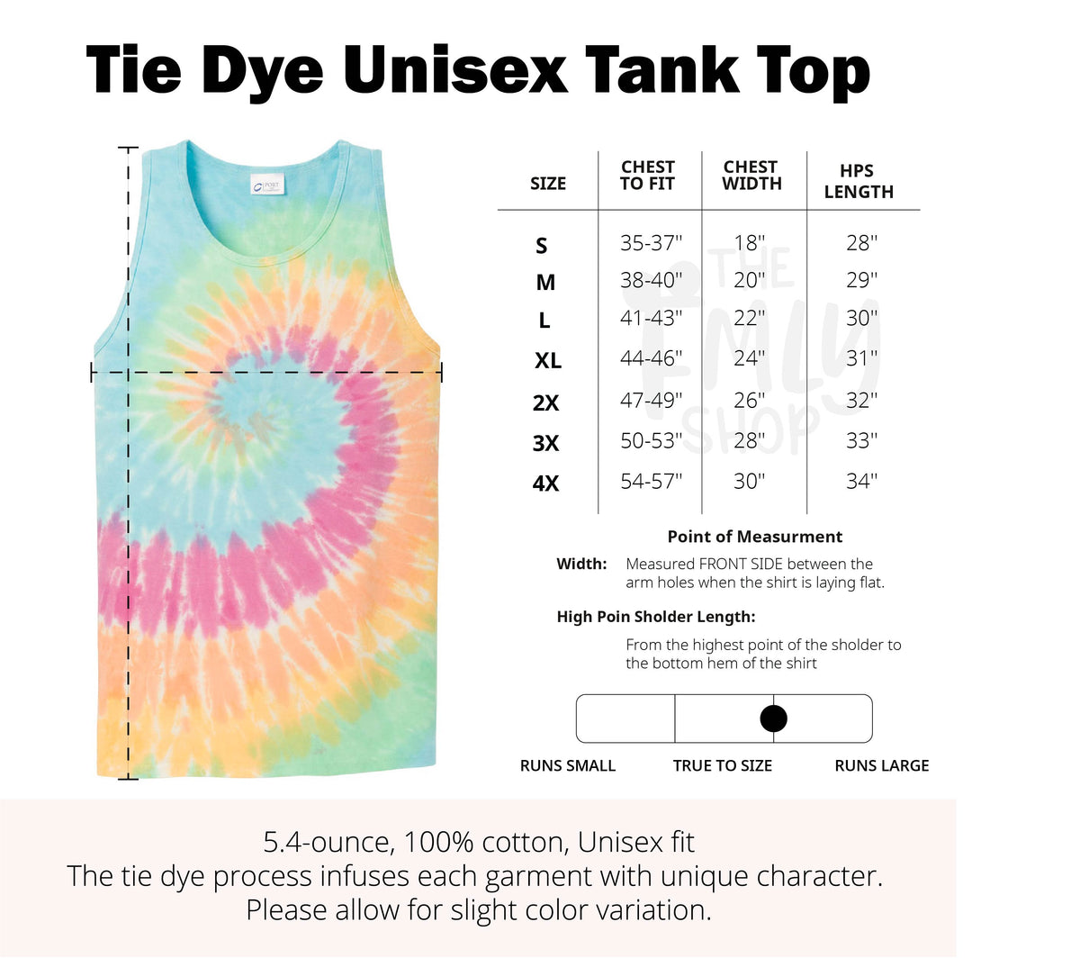 *RTS, Size M, XL, Magic Retro Pastel Tie Dye Tank Top
