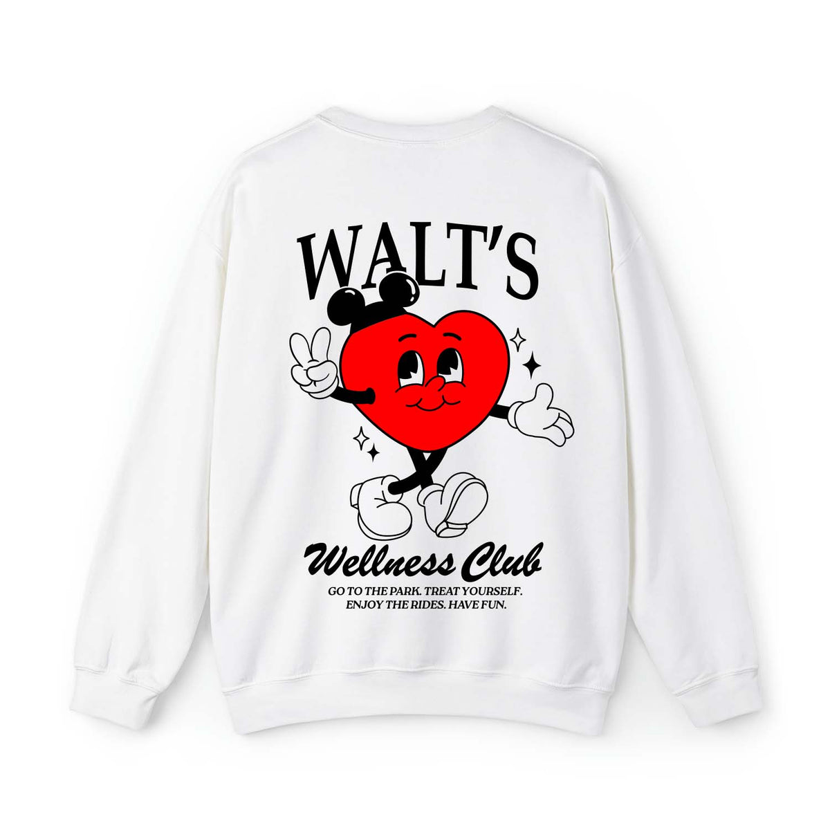 Walt's Wellness Club Heart Mascot Sweatshirt