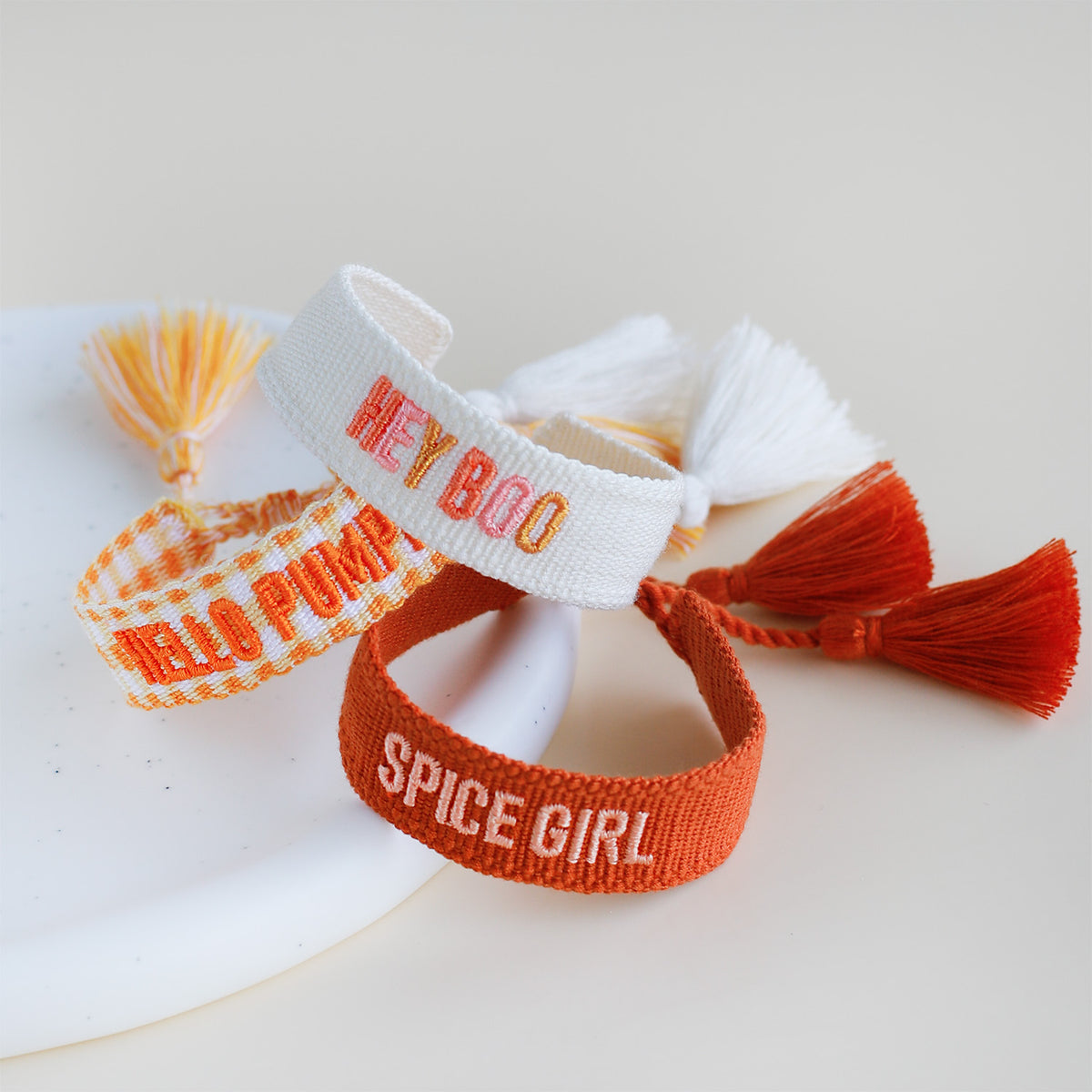 Woven Tassel Bracelet - Spice Girl
