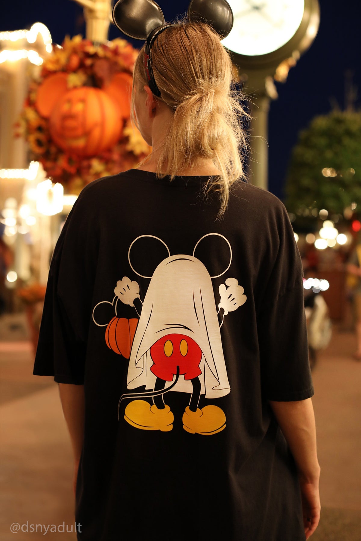 Halloween Mickey Ghost Tee