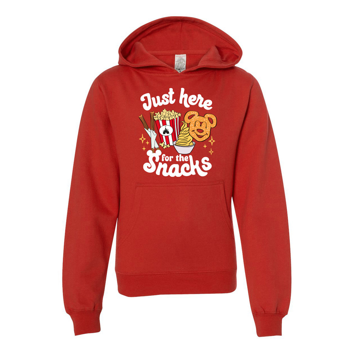 Just Here for the Snacks Youth Hoodie