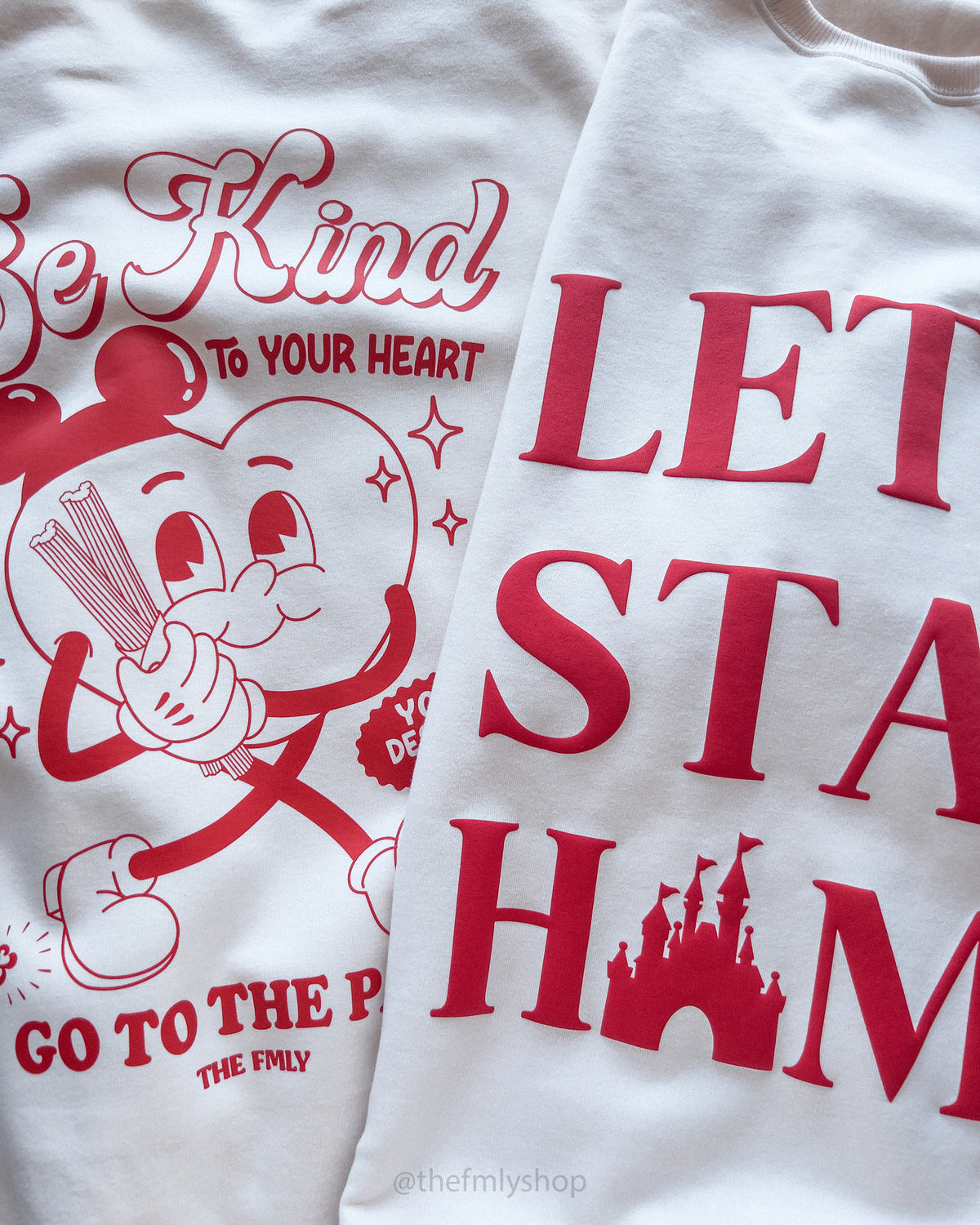 Let's Stay Home Puffed Sweatshirt