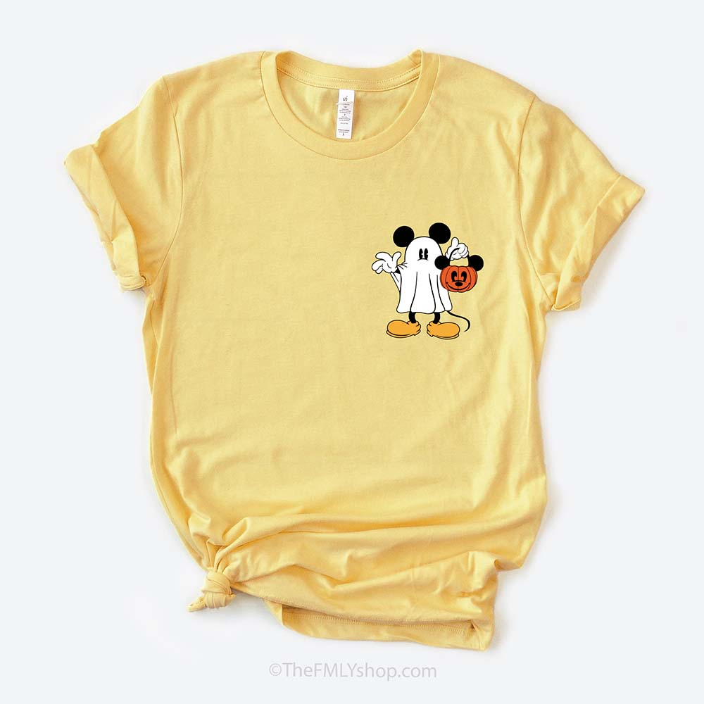 Mickey Ghost Pocket Size Tee