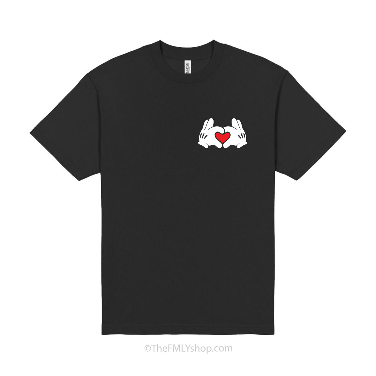 *RTS, Size 4X, Love Sign Mickey Hands Ultra Heavyweight Tee