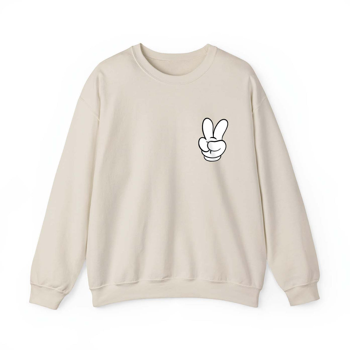 Peace Mickey Hand Sign Sweatshirt