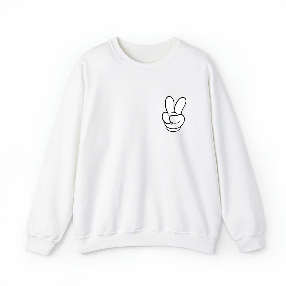 Peace Mickey Hand Sign Sweatshirt