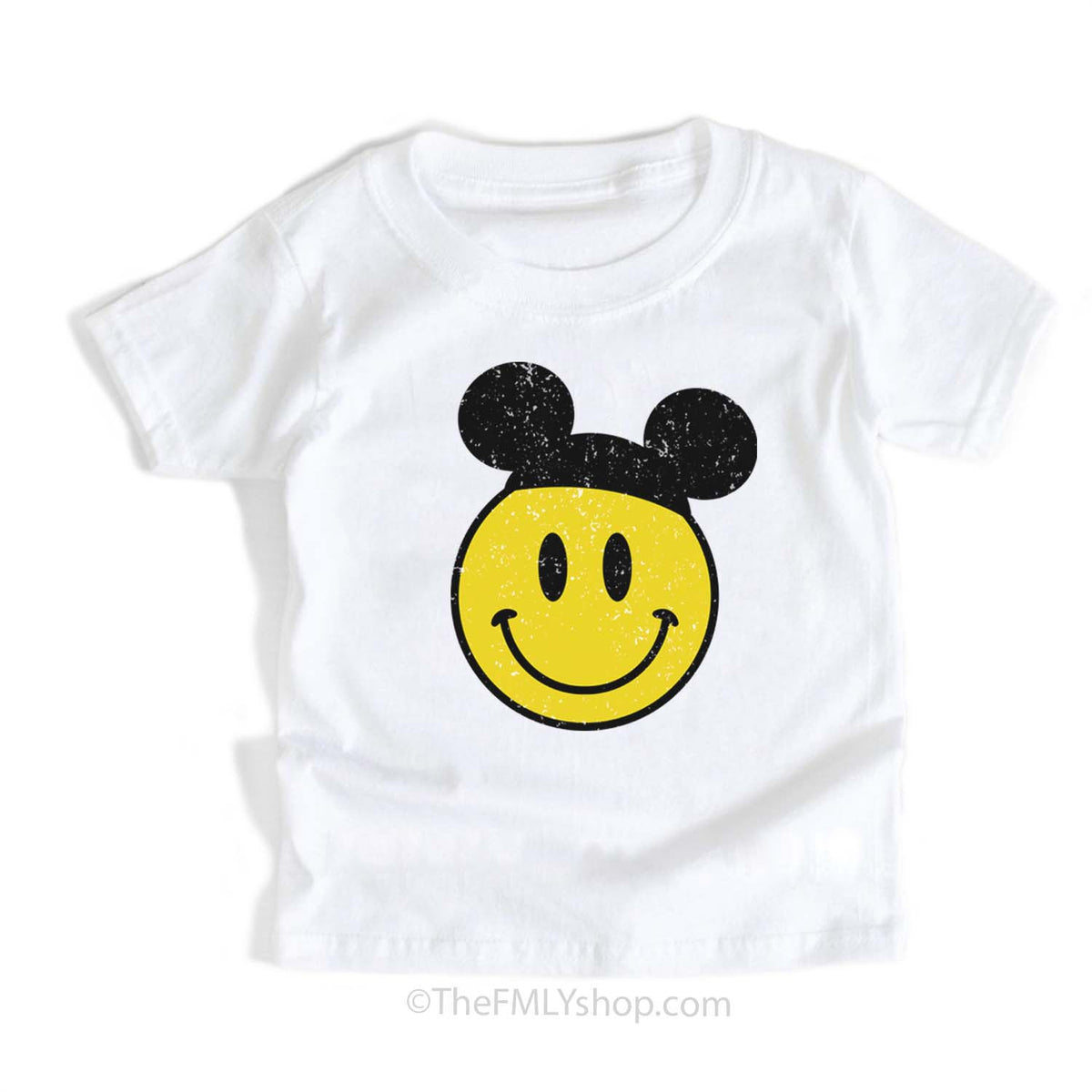 *RTS, Smiley Face in Mickey Ears Tee, Toddler Size