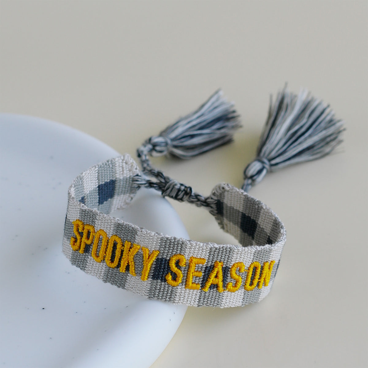 Woven Tassel Bracelet - Spooky Season