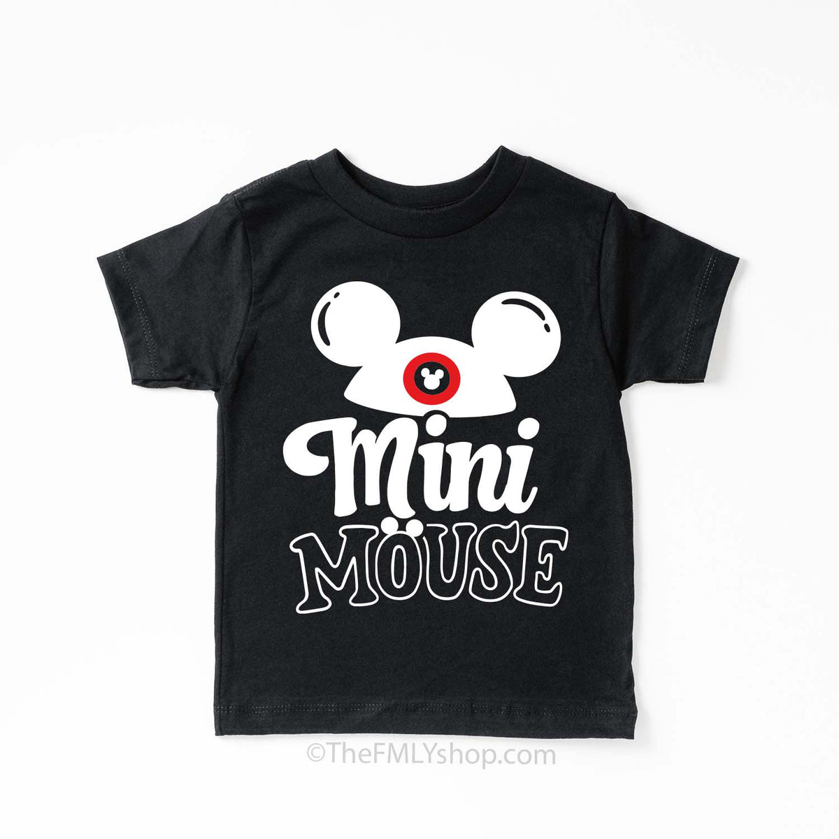 Mini Mouse Tee, Mickey Ears, Kids Size