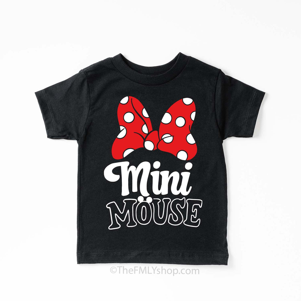 Mini Mouse Tee, Minnie Bow, Kids Size