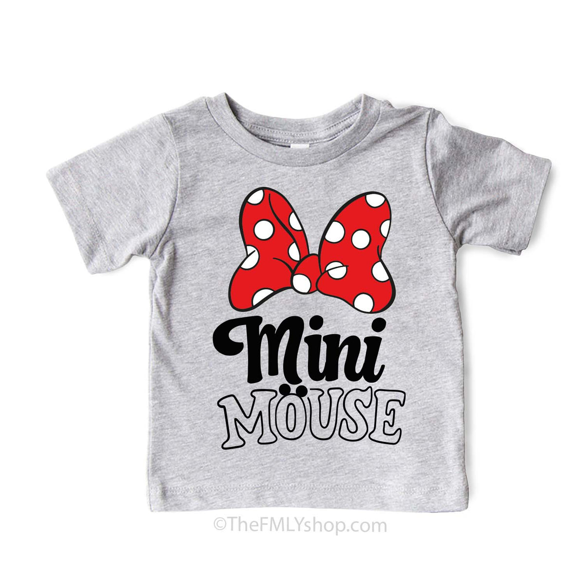Mini Mouse Tee, Minnie Bow, Kids Size