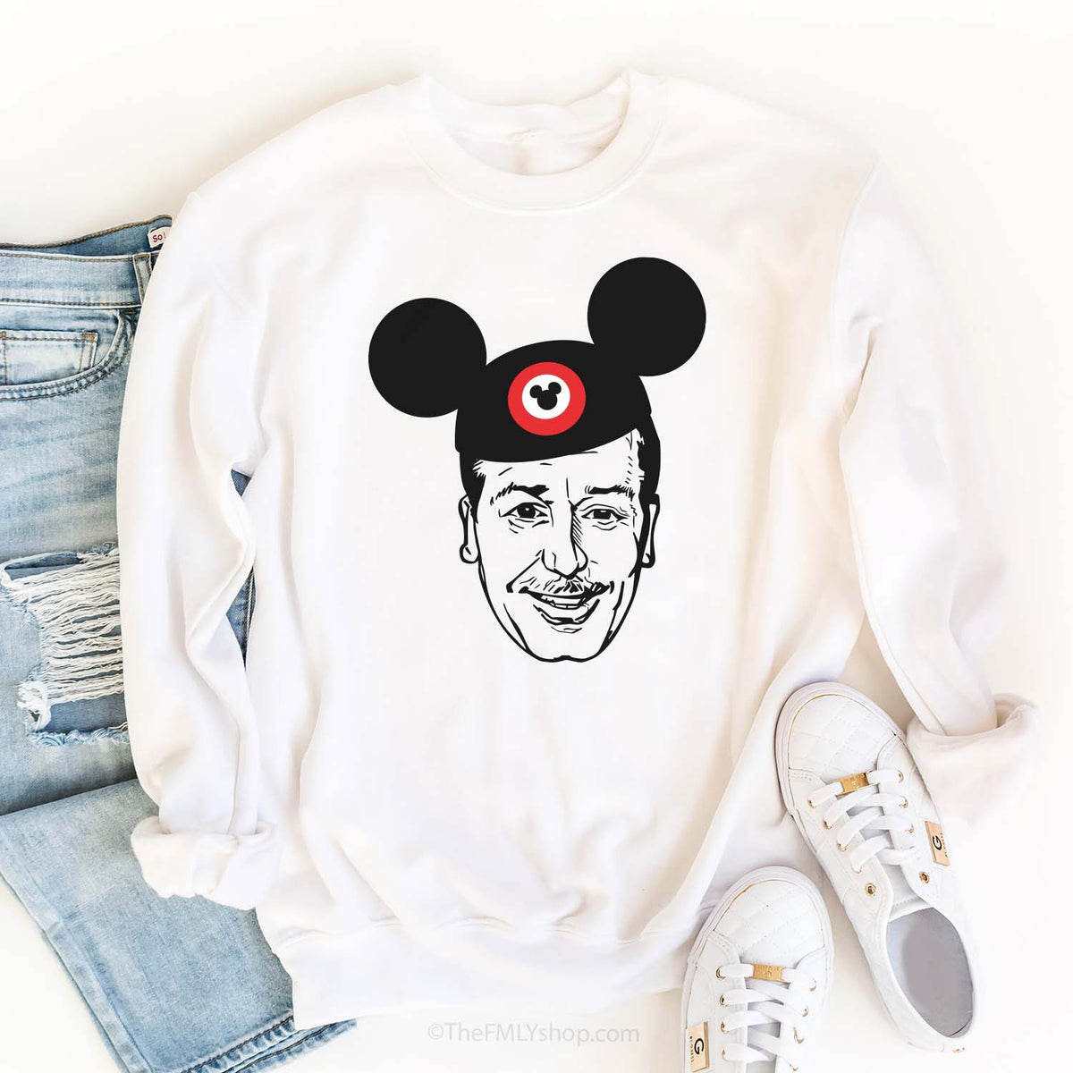 Walt in Mickey Ears Sweatshirt