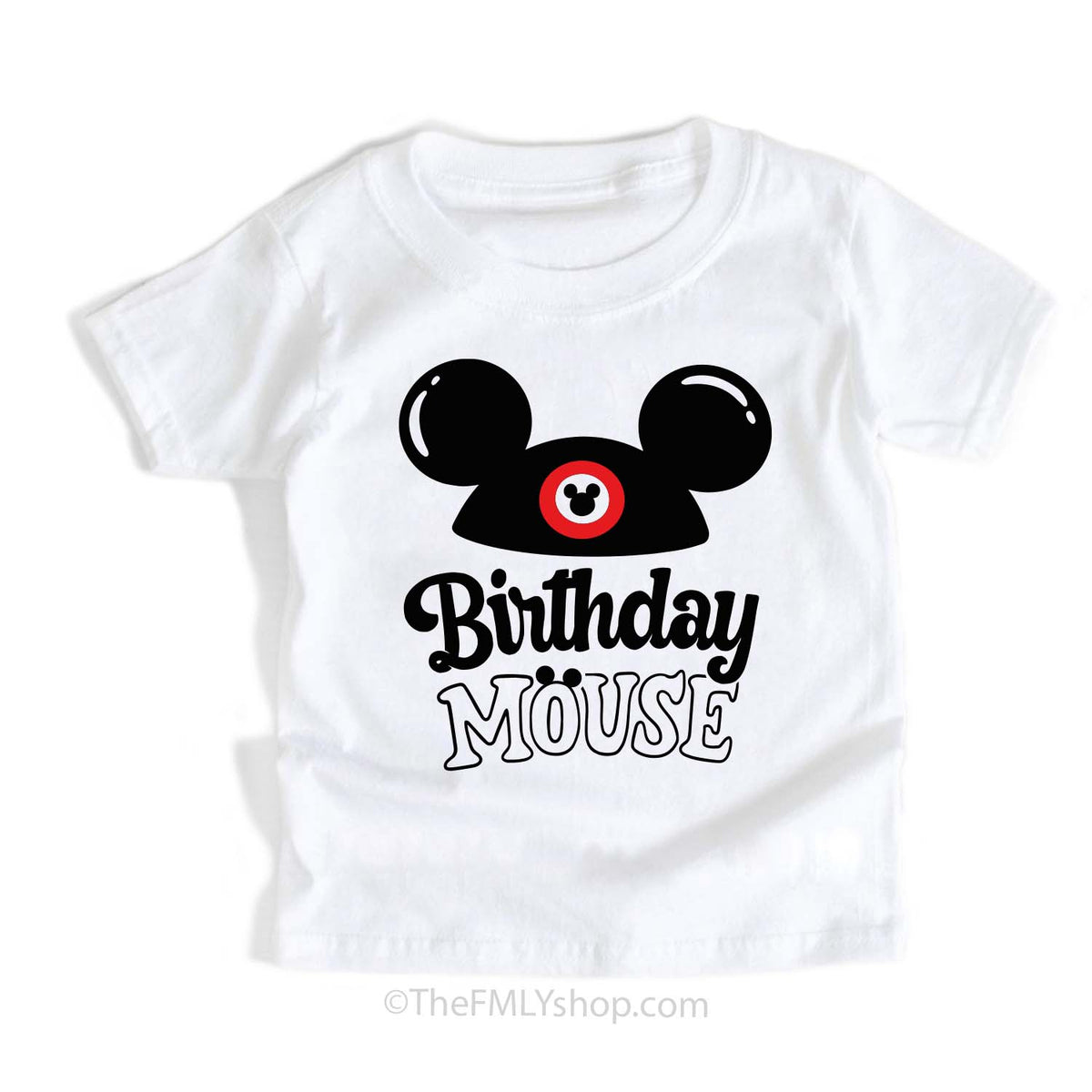 Birthday Mouse Tee with Mickey Hat, Kids Size