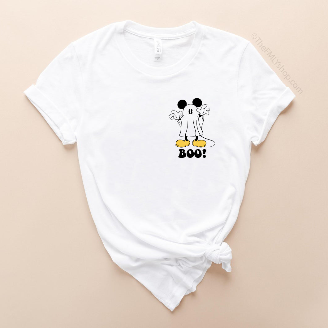 Boo Mickey Ghost Pocket Size Halloween Tee