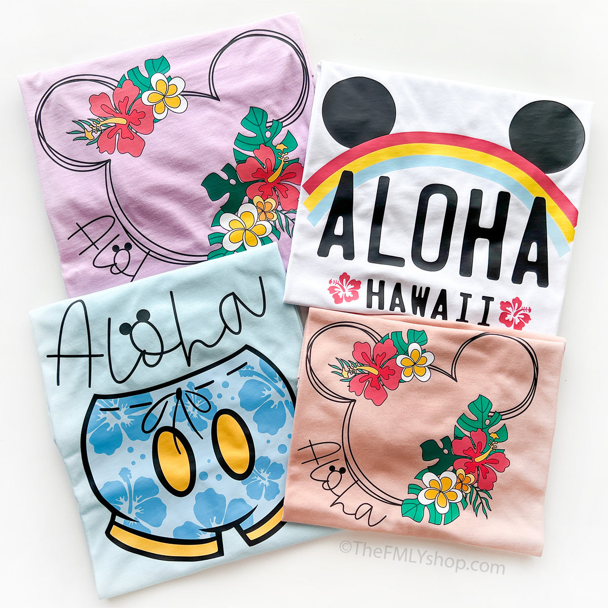 Aloha Mickey Pants Tee