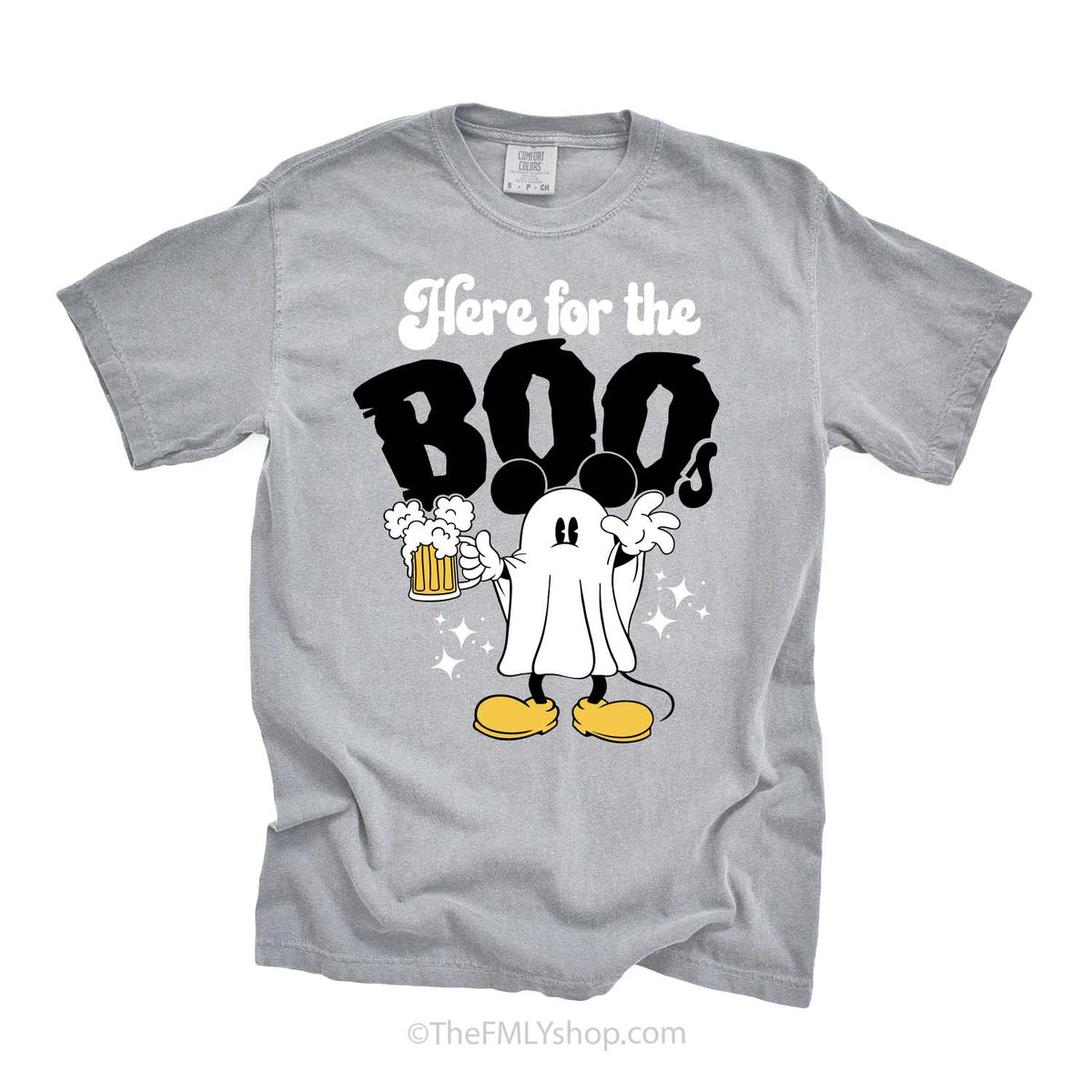 Here for the BOOs Mickey Ghost Epcot Halloween Tee