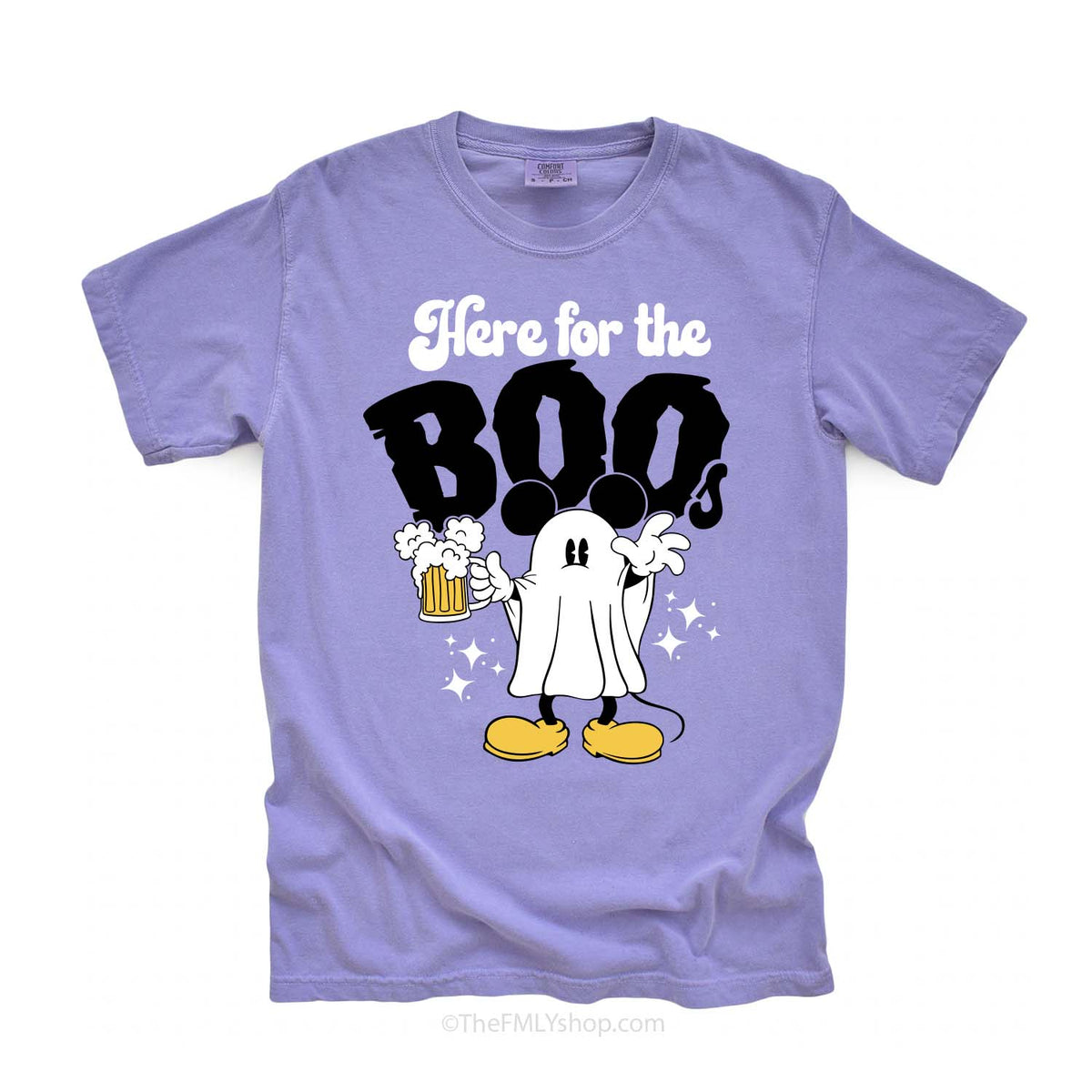 Here for the BOOs Mickey Ghost Epcot Halloween Tee