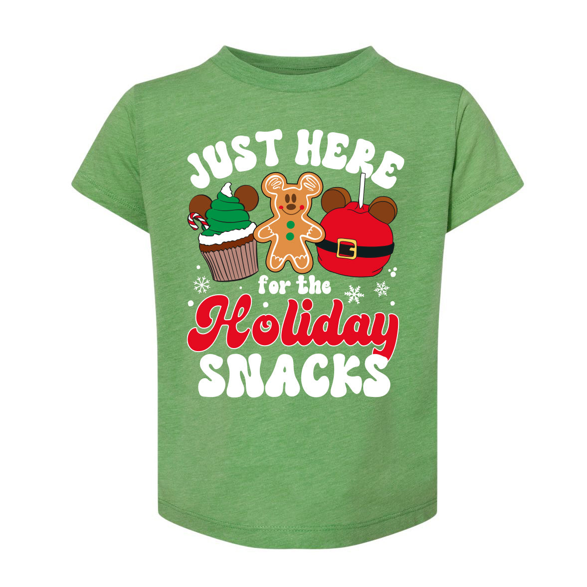Just here for the Holidays Snacks Toddler Tee