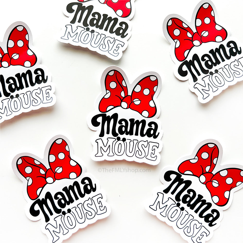 Mama Mouse Vinyl Sticker