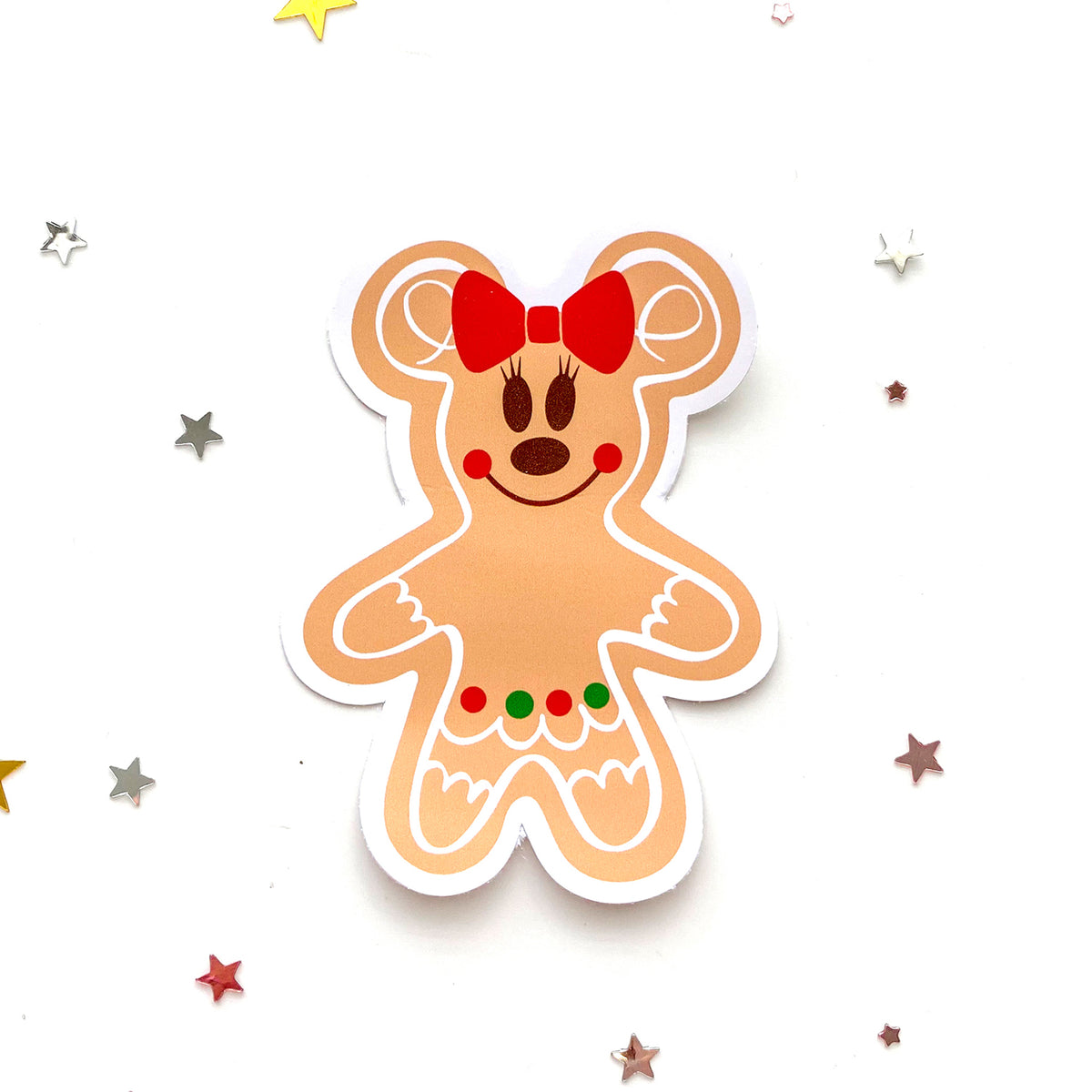 Minnie Gingerbread Sticker