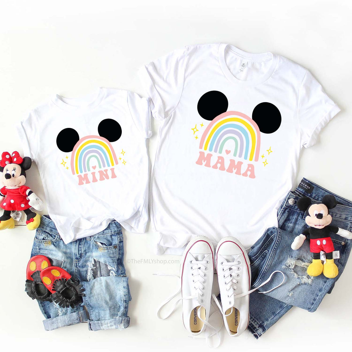 Mini Rainbow Mickey Tee for Kids