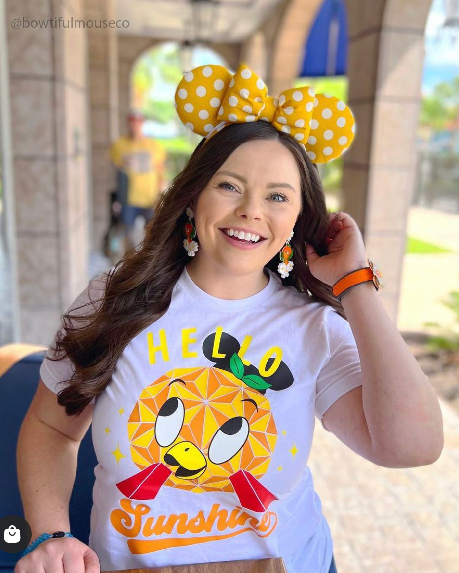 Hello Sunshine Orange Bird Tee, Epcot Flower and Garden Shirt