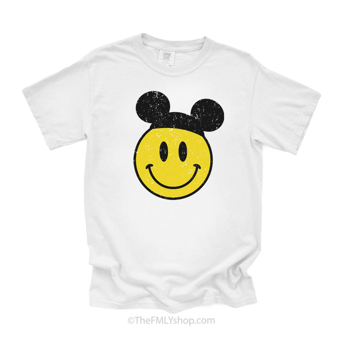 Smiley Face in Mouse Ears Tee