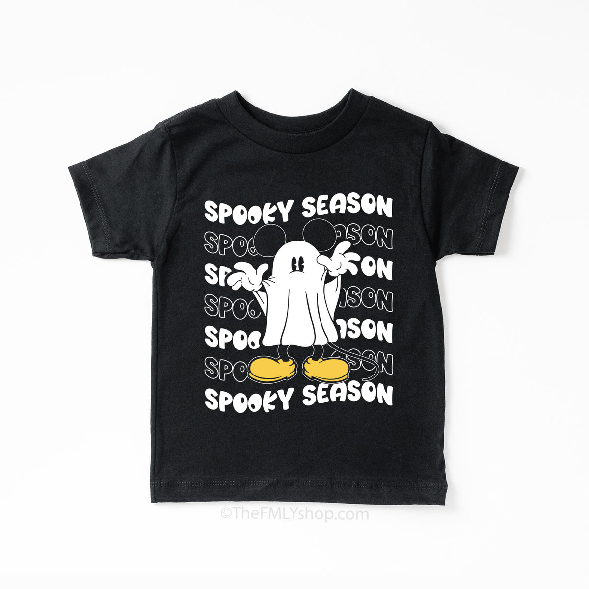 Spooky Season Mickey Ghost Halloween Tee, Kids Size