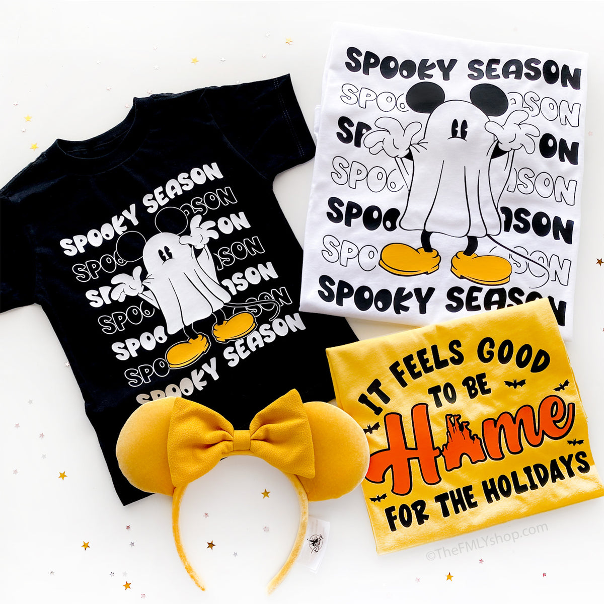 Spooky Season Mickey Ghost Halloween Tee, Kids Size