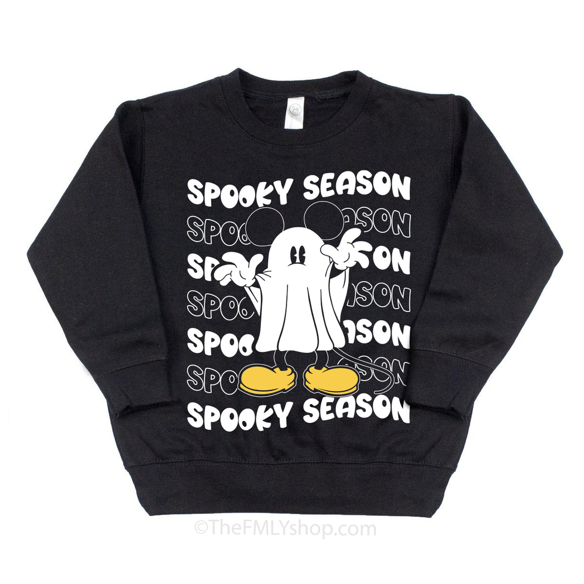 Spooky Season Mickey Ghost Swetshirt Kids Size