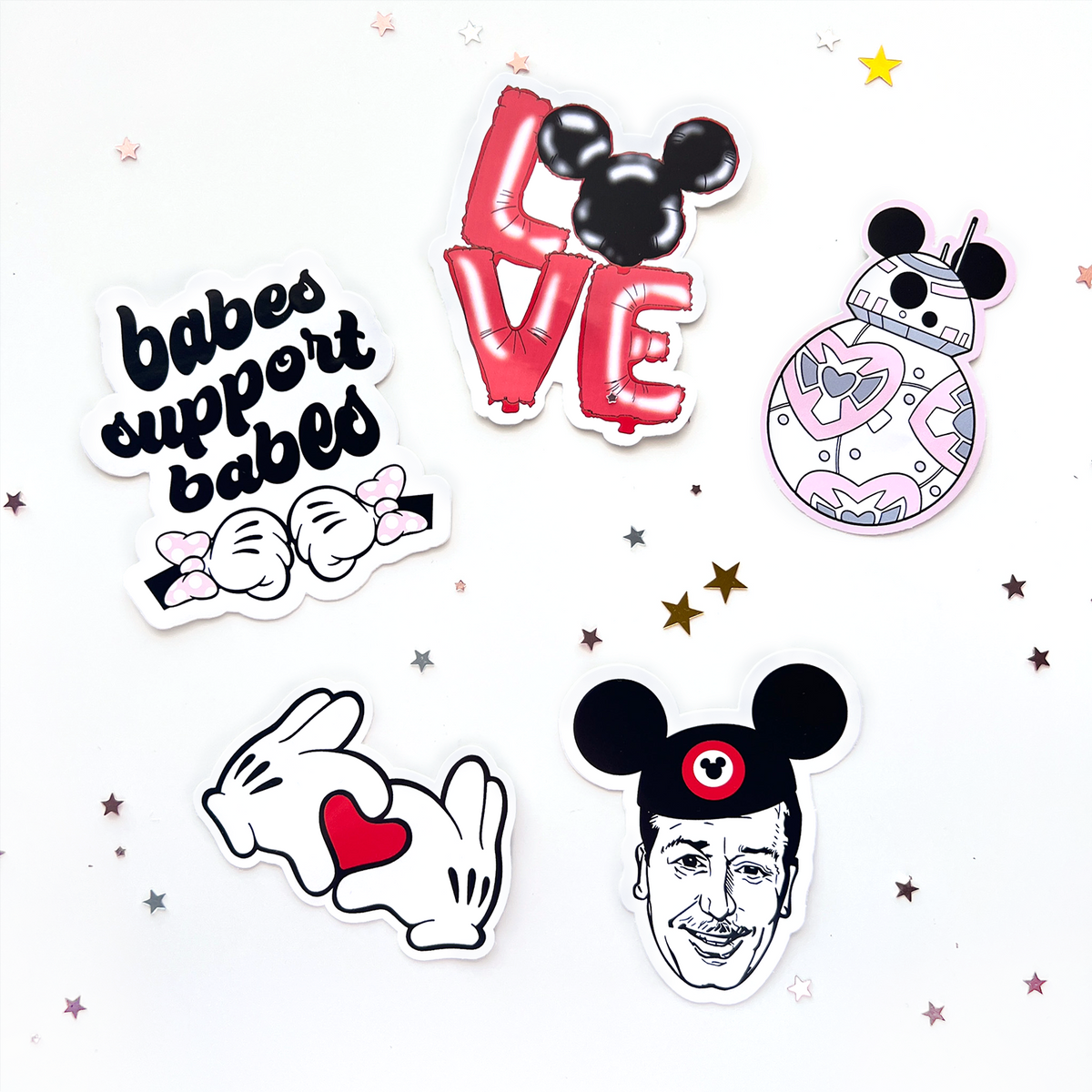 LOVE Foil Balloons Sticker